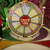 17JL casino games visual featuring Crazy Time Wheel Closeup game cover