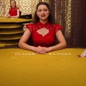 17JL casino games visual featuring Live Baccarat Red Dress Table 01 game cover
